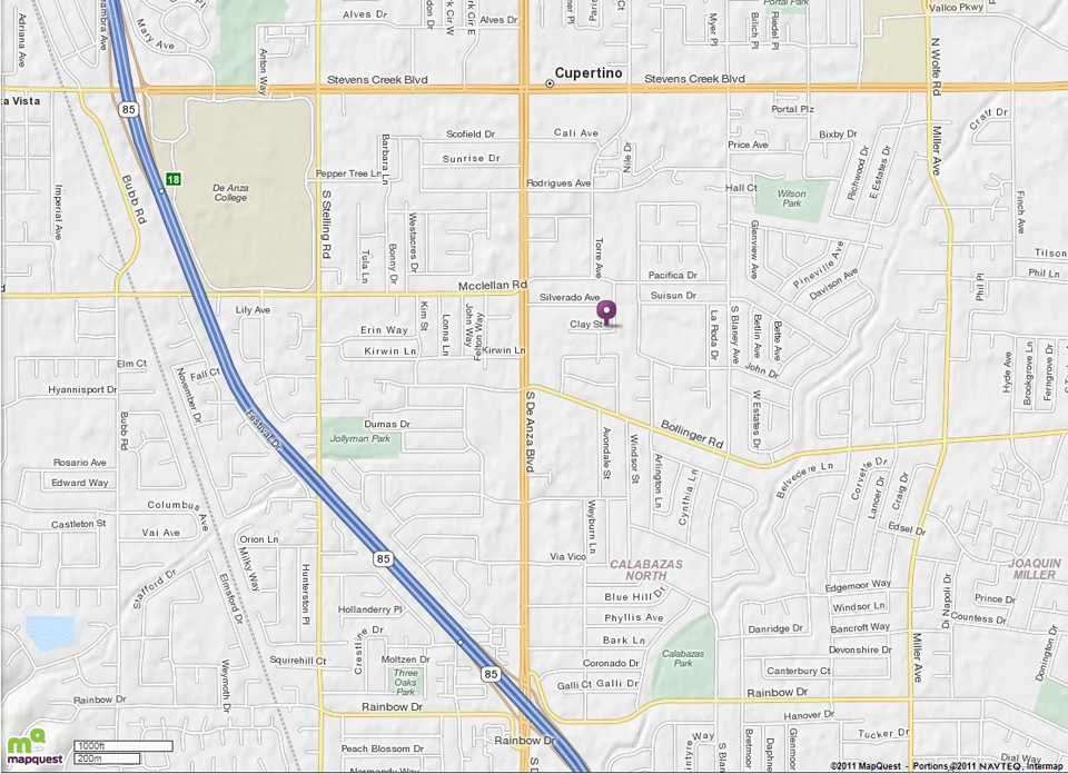 Partial Tract Map