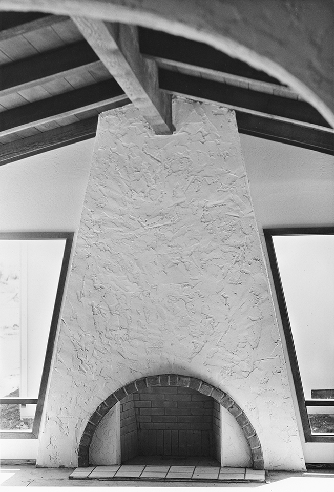 Stucco Fireplace