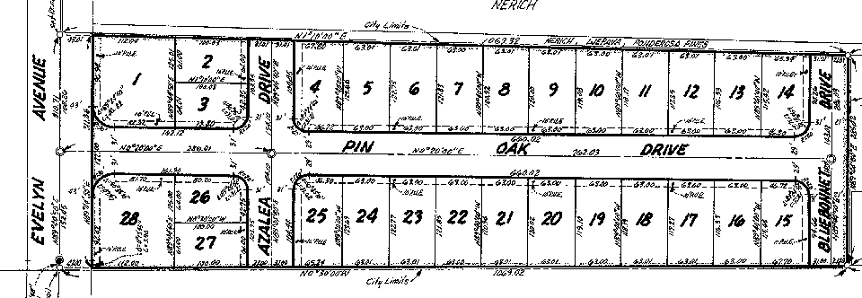 Partial Tract Map